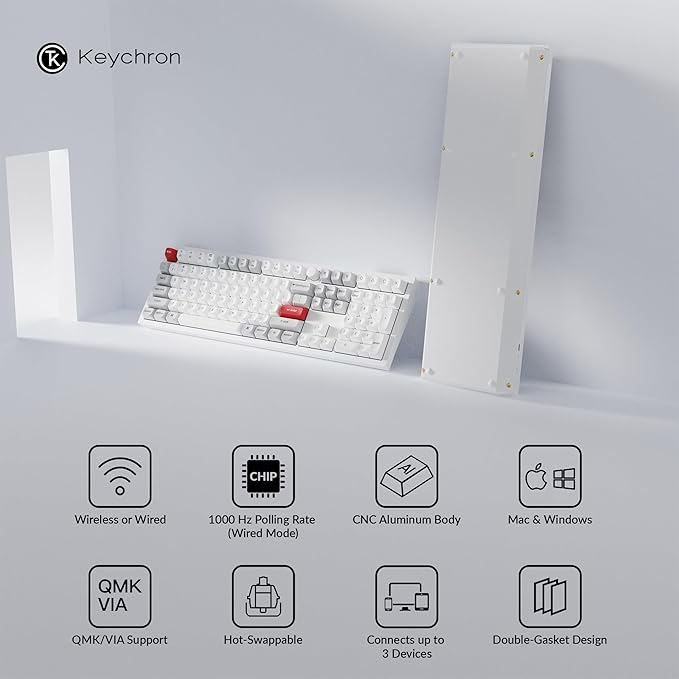 Keychron Q6 Pro Full-Size Bluetooth Custom Mechanical Keyboard