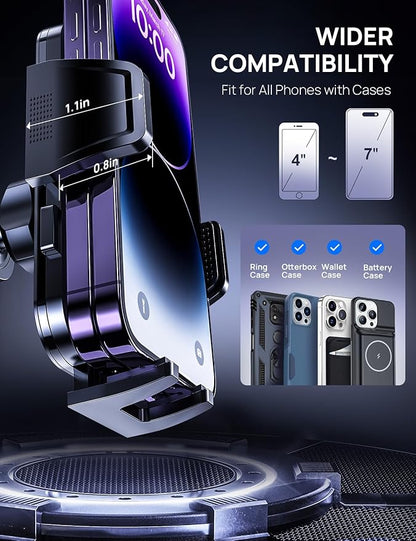 Car Vent Phone Mount, Adjustable 360 Rotation Vent Clip Car Phone Holder Mount