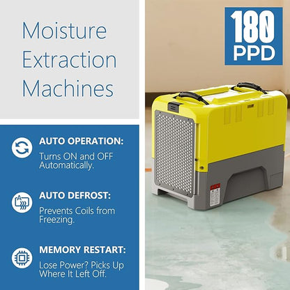 ALORAIR 180 PPD Commercial Dehumidifier