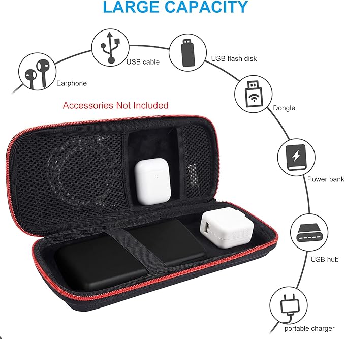Hard Travel Case Fit for RAVPower 26800/20100/20000mAh, Anker Power Core