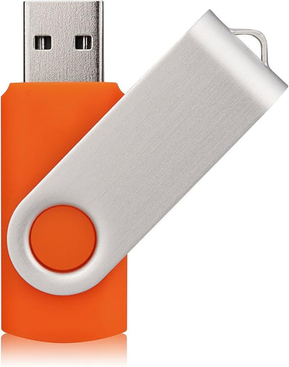 Aiibe 10 Pack 64 GB USB Flash Drives Thumb Drive Jump Drives 64GB 2.0 Flash