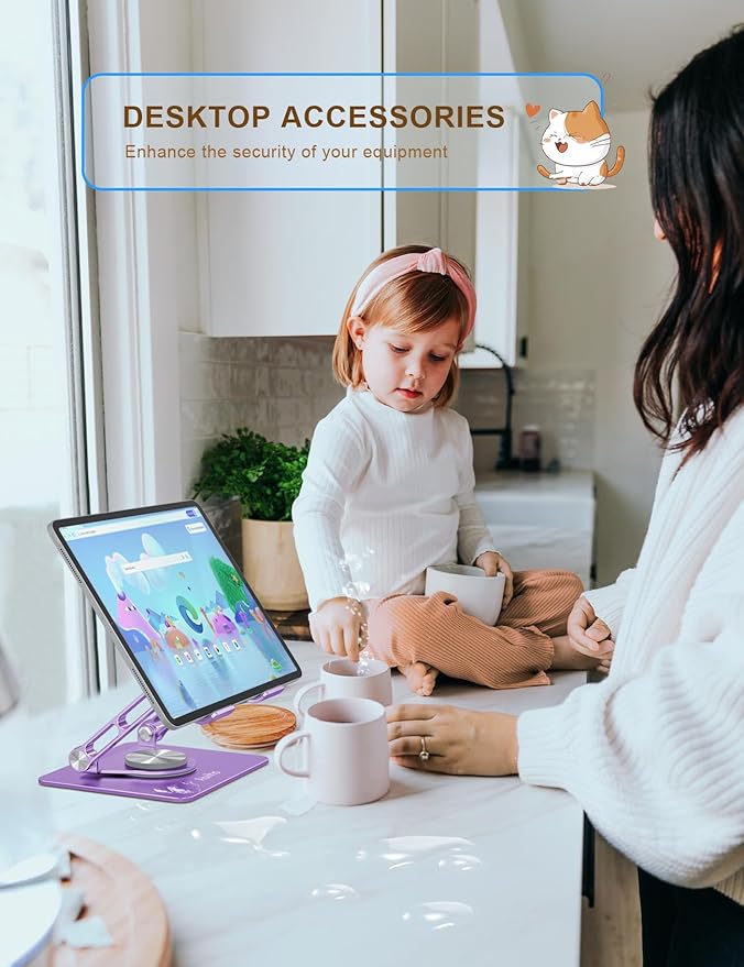 Tablet Stand 360° Rotating Aluminum Holder