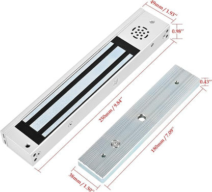 Smart Door Access Control System 600lbs Magnetic Lock Kit