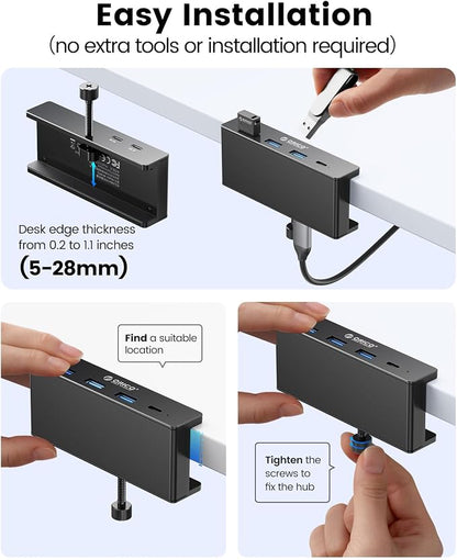 ORICO USB Hub 3.0, Clamp USB Hub