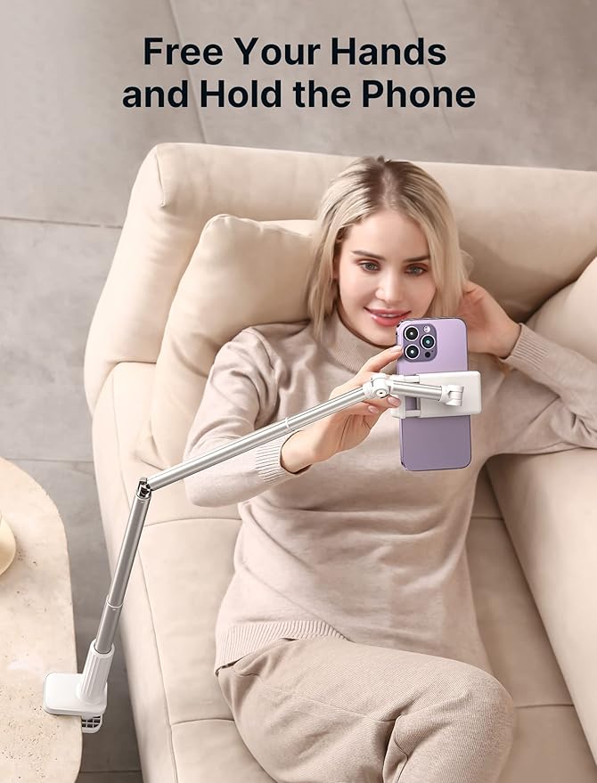 JSAUX Phone Holder for Desk and Bed Compatible