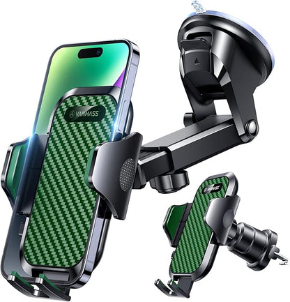 VANMASS True Military-Grade Car Phone Holder Strongest Suction & Clip Cell