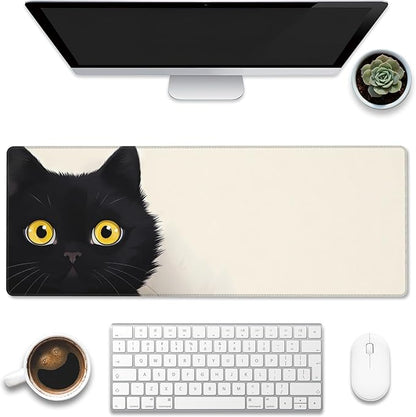 Desk Pad, Cute Cat Large Gaming Mouse Pad