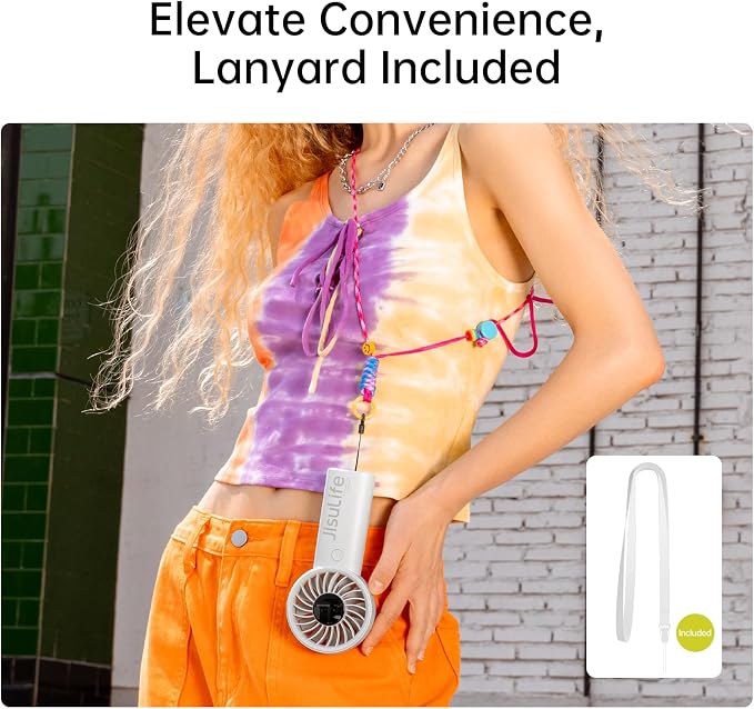JISULIFE Handheld Portable Fan