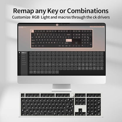 Keychron Q6 Max QMK/VIA Wireless Custom Mechanical Keyboard Barebone Knob