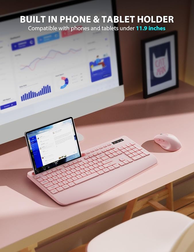 Wireless Keyboard and Mouse Combo