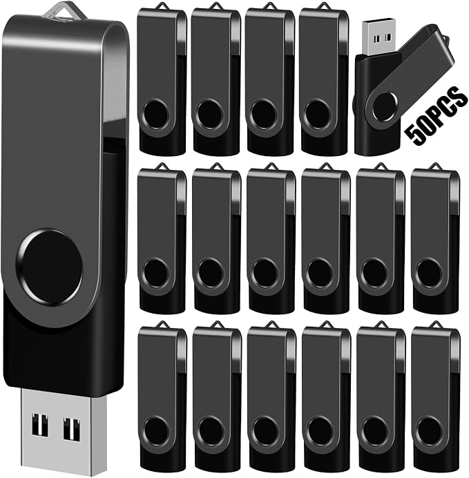 EASTBULL 8GB USB Flash Drive Bulk Thumb Drives 50 Pack