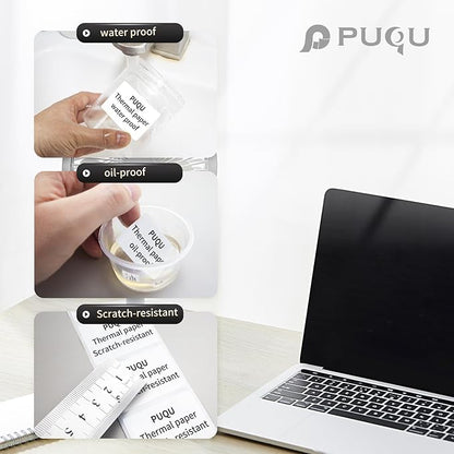 PUQU 30x50mm Direct Thermal Sticker Labels, Self-Adhesive All-Purpose Label