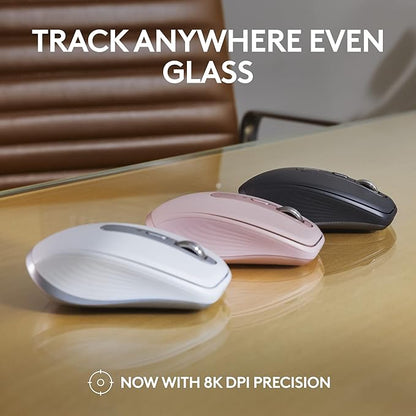 Logitech MX Anywhere 3S Compact Wireless Mouse, Fast Scrolling, 8K DPI