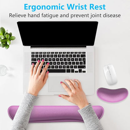 Dapesuom Enlarge Keyboard Wrist Rest, Memory Foam Wrist Cushion