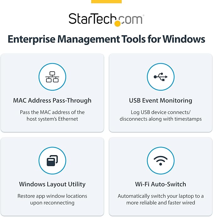 StarTech.com USB-C Triple Monitor Docking Station