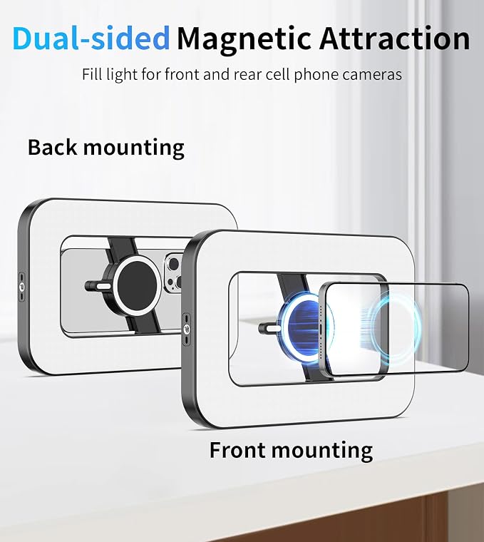 Double-Sided Magnetic Phone Ring Light