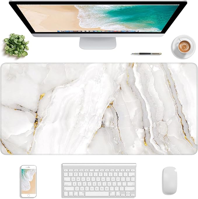 Extended Gaming Mouse Pad, XXL Large Desk Pad 30 x 14 Inch, Big Computer