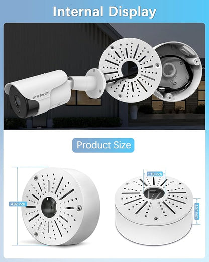 WEILAILIFE 【Compatible Almost All Cameras Type】 Security Camera Junction Box