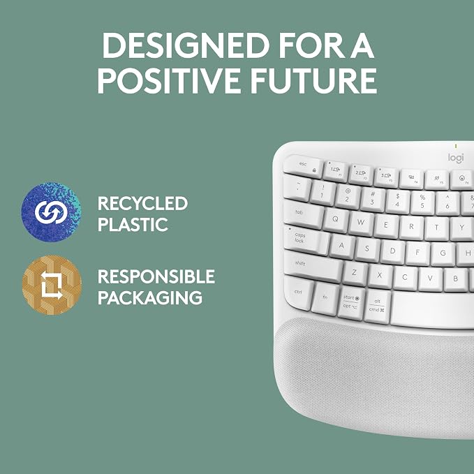 Logitech Wave Keys Wireless Ergonomic Keyboard