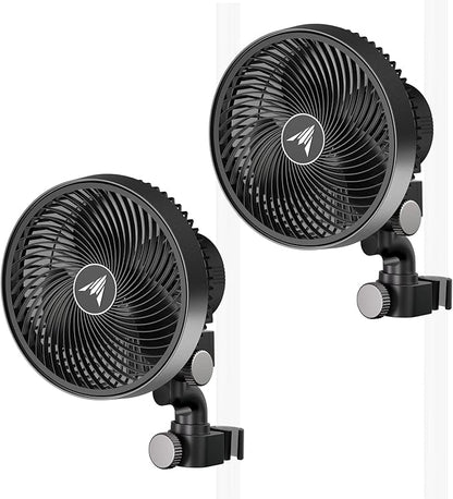 AC Infinity CLOUDRAY S6 2-Pack, Grow Tent Clip Fan 6”