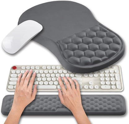 Hokafenle 2 in 1 Ergonomic Mouse Pad Wrist Support & Wrist Rest