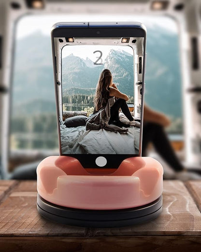 GoDonut – Phone Stand 360 Swivel – Cell Phone Holder + iPad Stand Desk Organizer