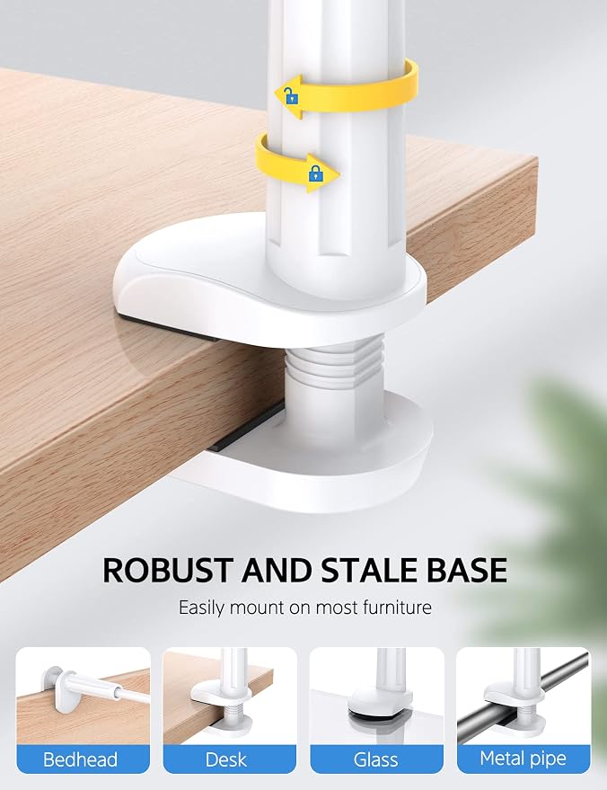 SHAWE Gooseneck Tablet Holder Phone Stand, Flexible Tablet Mount