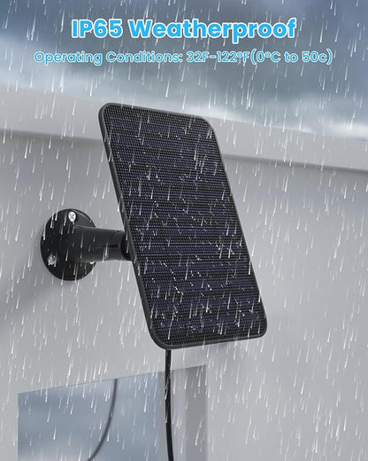 5W Solar Panel for Blink Camera Outdoor, Solar Panel Charger