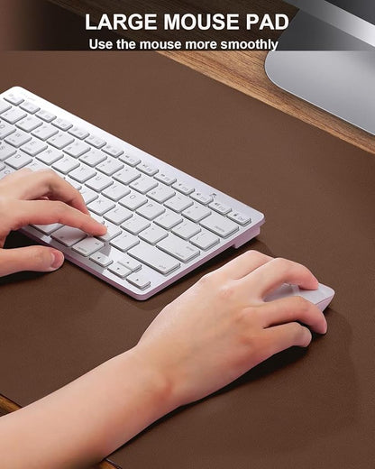 Extra Large Desk mat, Leather Desk Pad Protector, Office Desk Mat, Mouse Pad