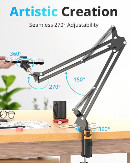 UBeesize Overhead Phone Mount Flexible Webcam Arm