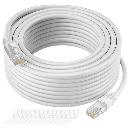 Cat5e Ethernet Cable 100 FT, Long Cat 5e Internet Cable, Standard RJ45 Connector