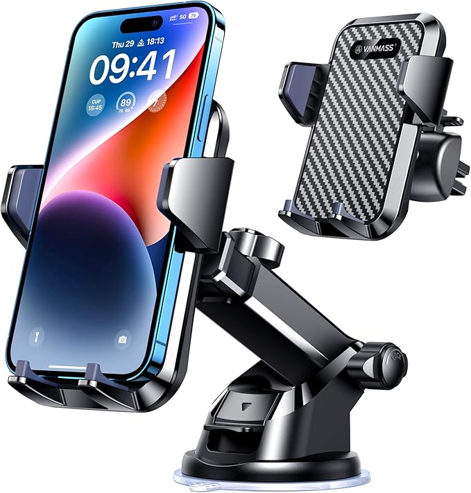 VANMASS 【85+LBS Strongest Suction & Military-Grade 2025 Ultimate Car Phone