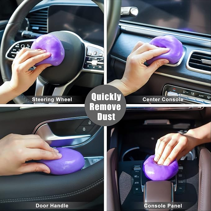 TICARVE 2Pack Cleaning Gel for Car Putty Car Vent Cleaner Cleaning Putty Gel