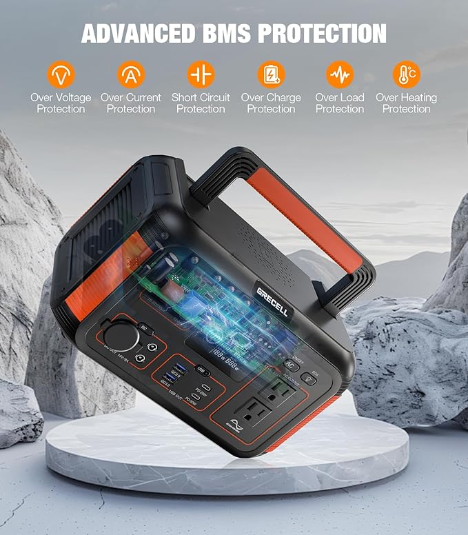 GRECELL Portable Solar Generator 500W