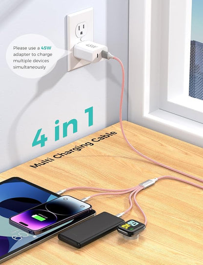 2Pack Travel Essentials Multi Charging Cable