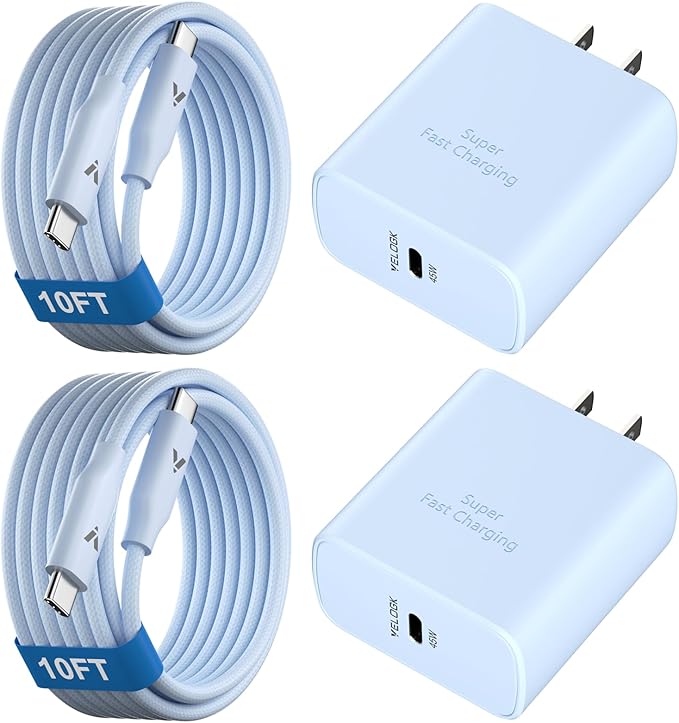 45W Super Fast Charger USB C, 45 Watt Type-C Android Phone Charger Fast