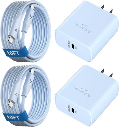 45W Super Fast Charger USB C, 45 Watt Type-C Android Phone Charger Fast