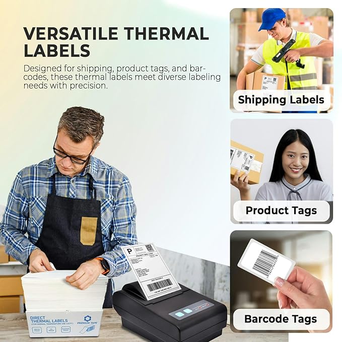 Rockin Rolls Direct Thermal Shipping Labels