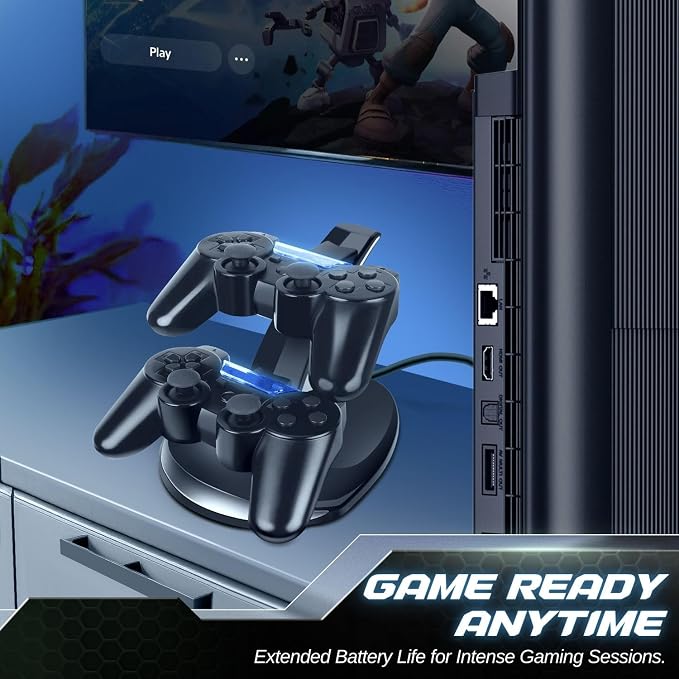 TNP Compatible with PS3 Controller Charger Stand