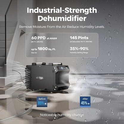ALORAIR Crawlspace Dehumidifiers, 145 Pint Commercial Dehumidifier