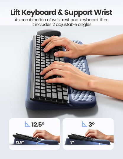 Vaydeer Wrist Rest with Keyboard Stand, Computer Wrist Support Pad, Ergonomic