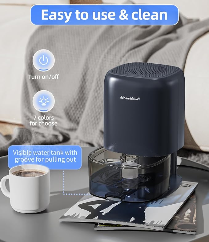 TABYIK Dehumidifier, 35 OZ Small Dehumidifiers