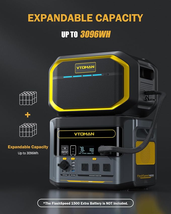 VTOMAN FlashSpeed 1500 Portable Power Station 1548Wh