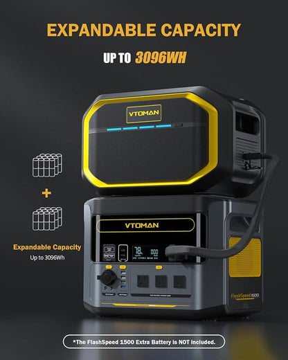 VTOMAN FlashSpeed 1500 Portable Power Station 1548Wh