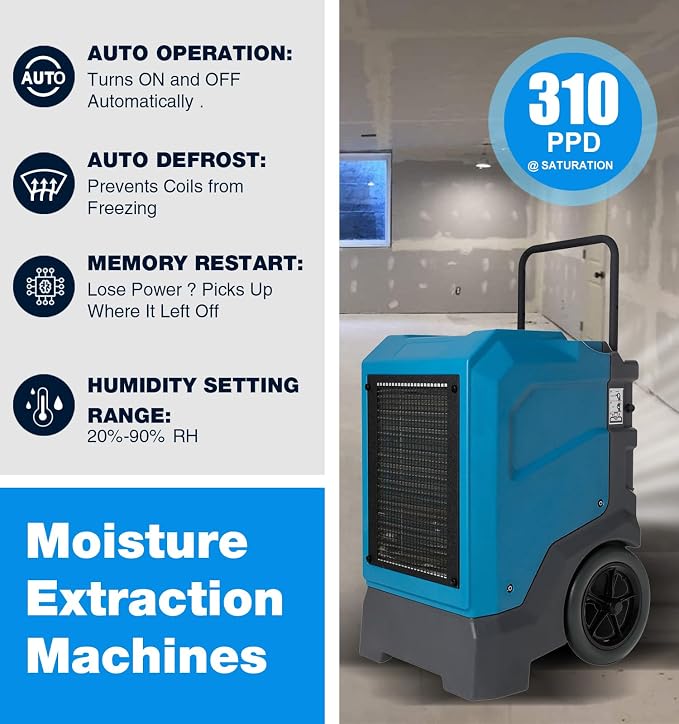 MOUNTO 310 Pints LGR Commercial Dehumidifier
