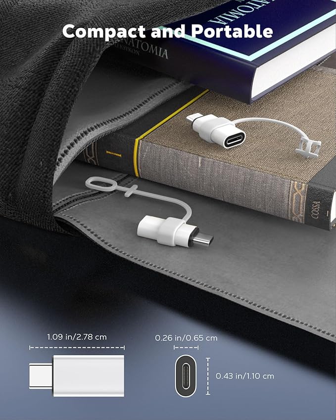 MoKo Lightning to USB C Adapter 2Pack, NOT