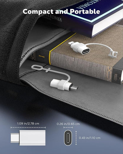 MoKo Lightning to USB C Adapter 2Pack, NOT