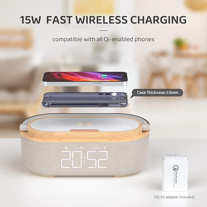 Bluetooth Speaker Alarm Clock