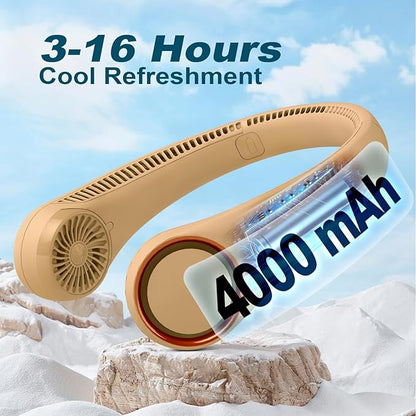 CIVPOWER Neck Fan: Portable Personal Neck Cooling Rechargeable Bladeless Fan