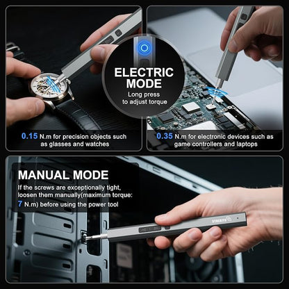 STREBITO Electric Screwdriver, 144-in-1 Precision Screwdriver Set, 120 Magnetic